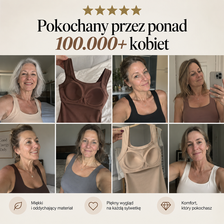 ComfiTop – Modelujący top z wbudowanym biustonoszem